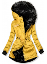 Žlutá oboustranná zimní bunda