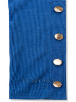 Kobaltově modré strečové šaty