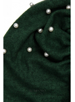 Zelené elegantní šaty s perličkami