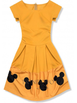 Žluté šaty s Mickey potiskem