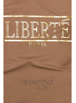 Hnědé tričko Liberté Paris