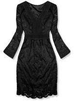 Černé elegantní krajkové šaty