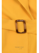 Žlutý elegantní overal s páskem