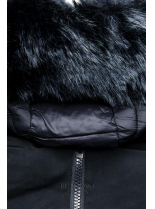 Zimní prošívaná bunda tmavě modrá