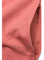Tunika/Šaty s potiskem v starorůžové barvě