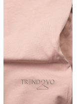 Tunika/Šaty s potiskem ve světle růžové barvě