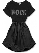 Černé šaty ROCK