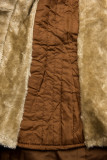 Camel hnědá parka na podzim/zimu s odnímatelným futrem