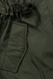 Zimní parka v khaki barvě s kožešinou