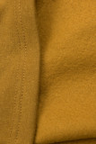 Prodloužená mikina mustard/černá