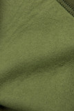 Prodloužená mikina khaki/šedá