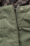 Oboustranná přechodná parka khaki/černá