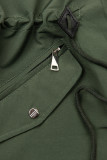 Lehká oboustranná přechodná parka khaki/černá