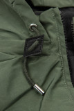 Lehká oboustranná přechodná parka khaki/černá