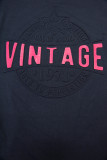 Šaty VINTAGE tmavě modré