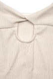 Ecru plus size šaty SIMPLE IS BEAUTIFUL