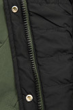 Přechodná parka oboustranná khaki/černá