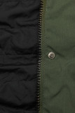 Přechodná parka oboustranná khaki/černá