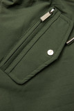 Khaki/hnědá vzorovaná parka