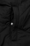 Prodloužená oboustranná parka červená/černá