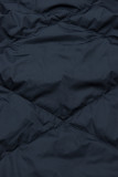 Prodloužená oboustranná parka karamelová/modrá