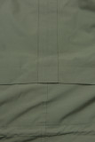 Zelená bunda/parka se stahováním v pase