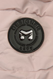 Růžová teplá zimní bunda DESIGN