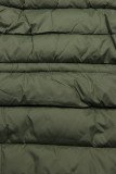 Khaki/zelená oboustranná zimní parka