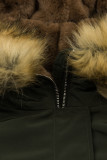 Přechodná parka se zateplením khaki