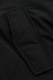 Přechodná parka se zateplením černá