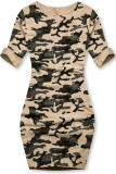 Hnědé ležérní army šaty