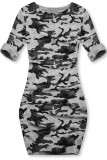 Šedé ležérní army šaty
