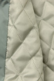 Nefritově zelený prodloužený plášť/parka