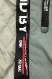 Nefritově zelený prodloužený plášť/parka