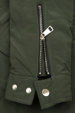 Army zelená parka s odepínatelnou kožešinou