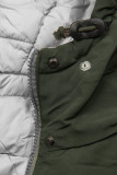 Khaki/šedá oboustranná zimní bunda