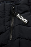Tmavě modrá zimní bunda FASHION