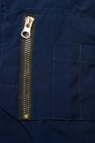 Modro-červená oboustranná parka