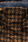 Přechodná parka s pepito vzorem hnědá/modrá