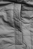 Tmavě modro-šedá oboustranná parka