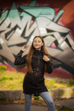 Grafitová mikina v kombinovaných materiálech