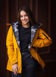 Oboustranná army parka červená