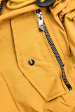 Žlutá oboustranná army parka