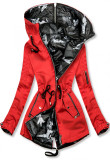 Oboustranná army parka červená