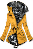 Oboustranná army parka žlutá