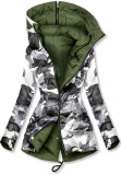 Oboustranná army parka zelená
