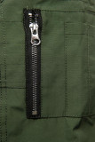 Oboustranná jarní parka khaki/černá