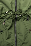 Jarní oboustranná parka, khaki-černá