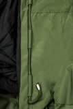 Jarní oboustranná parka, khaki-černá
