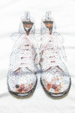 Biele tričko s potlačou SHOES